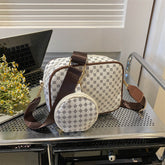 Bolso bandolera cuadrado de un solo hombro para mujer con presbicia