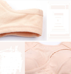 Sujetador deportivo de algodón con ajuste antiexpansión y antiflacidez