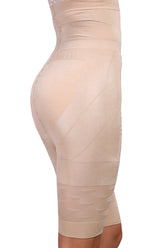 Faja moldeadora de cintura alta sin costuras para mujer, control de abdomen corto