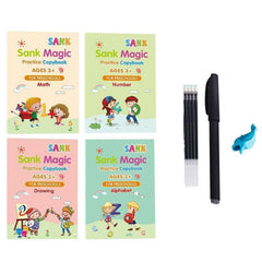 Sank Magic Practice Copybook, kein Löschen, Kinderposter in englischer Sprache, gerilltes Poster