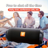 Portable Wireless Bass Speaker with Subwoofer, TWS Stereo, Aux & USB Input, 3D Surround Sound, Hands-Free Calling, FM Radio, TG117