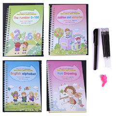 Sank Magic Practice Copybook, kein Löschen, Kinderposter in englischer Sprache, gerilltes Poster