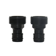 Conectores rápidos macho de 3/4" con adaptador de boquilla, conector giratorio de tubería de agua, conector de plástico, 6 piezas