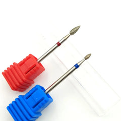 HYTOOS 11 Type Diamond Nail Drill Bit 3/32" Rotary Burr Manicure Cutters Electric Drill Accessories Nail Mills Tool