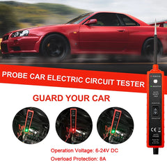 Car Electric Circuit Tester 6-24V DC Automotive Multi-function Drive Test Pen Car Voltage Tester Power Probe Diagnosis Scanner