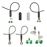 Anti-Tropf-Vernebelungsdüse, Wassernebel-Sprinkler-Bewässerungssystem, 4/5/6/7-fach verstellbares Sprüher-Kit zur Befeuchtung von Gewächshäusern