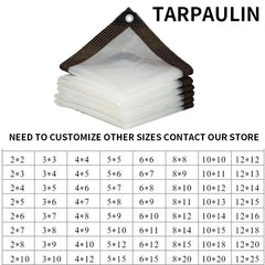 Verdicken Sie transparente wasserdichte Plane, regenfeste Gartenplane, klare Polyplane, Pflanzenabdeckung, Isolierung, Schuppentuch mit Ösen