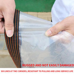 Verdicken Sie transparente wasserdichte Plane, regenfeste Gartenplane, klare Polyplane, Pflanzenabdeckung, Isolierung, Schuppentuch mit Ösen