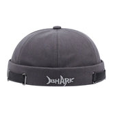 Fashion Denim Docker Cap Solid Skullcap Solid Color Sailor Cap Beanie Hats Men Women Bucket Cap Brimless Hat Adjustable Dad Hat