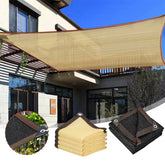 Beiges Sonnenschutznetz, Anti-UV-Schattierungstuch, Gartenpflanzen, Gewächshausabdeckung, Netz, Balkon, Terrasse, Außenpool, Markise