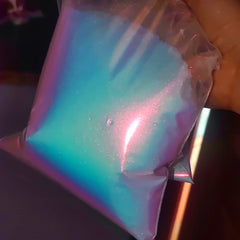 Bulk super chrome  Iridescent Rainbow Chameleon pigment powder Opal aurora nail mirror powder pigment