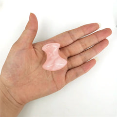 Natural Rose Quartz Jade Roller Set Real Jade Gouache Scraper Jade Massager Gua Sha Board Facial Massager Face Massage Roller