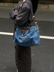 Mode Umhängetasche Weibliche Crossbody Handtasche Blue Denim Jeans Baumwolle Luxus Totes Designer Taschen Frauen Geldbörse