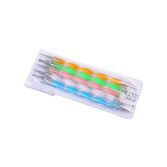 5Pcs/Set Professional UV Gel Polish Dotting Pen Double-Head Graffiti  Painting Pen DIY Christmas Round Dots Manicure Dotting Pen