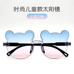 Children's Glasses Sunglasses UV Resistant Fashionable and Cute for Boys and Girls Baby Bear Ears Sunglasses Photo Taking Design