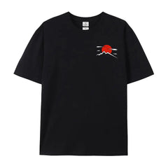 T-Shirts mit Auto-JDM-Kultur im japanischen Stil, GTR-Rennsport, Aufdruck auf der Rückseite für Herren, Streetwear, Originaldesign, Übergröße, 100 % Baumwolle