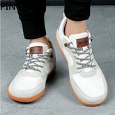 PINGKEE Minimalistische Herren-Sneaker mit breiter Zehenbox, Barfußschuhe für Männer, Fitness, Trailing, Obermaterial aus Synthetik, männliche Zehenbox-Schuhe