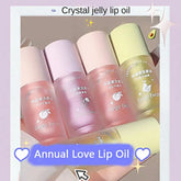 Fruchtiger Kristallgelee-Lippenöl-Lippenstift Klarer Lippenfüller-Serum-Farbton Lippenpflege Make-up Korea Kosmetik Lippenhonig Wasserdichter Spiegel