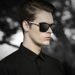 AORON Mens Polarized Sunglasses men Classic Square Sun Glasses UV400 Mirror Aluminum Leg Eyeglass