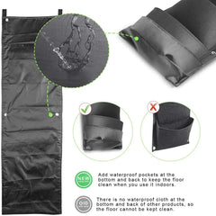 4/6/9 Taschen, wasserdicht, zum Aufhängen, vertikale Pflanztaschen für die Wand, Pflanztaschen für Blumen, für den Innen- und Außenbereich, Hof, Garten, Zaun, Zuhause