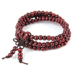 6mm Natural Sandalwood Buddhist Buddha Meditation 108 beads