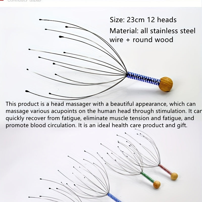 1pc Head Massager, Head Scratching Claw, Octopus Head Massager, Scalp Grabber Massage Claw, Small Soul Extraction Extractor