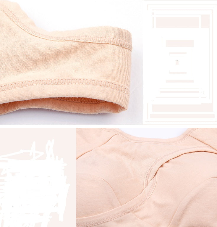 Sujetador deportivo de algodón con ajuste antiexpansión y antiflacidez