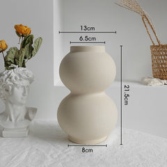 Einfachheit Keramik Vase Trockene Blume Anordnung Hause Dekoration Ornament Wohnzimmer Display Kunst Vasen