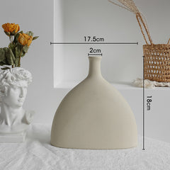 Einfachheit Keramik Vase Trockene Blume Anordnung Hause Dekoration Ornament Wohnzimmer Display Kunst Vasen