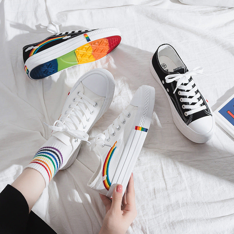 Fairy rainbow canvas shoes