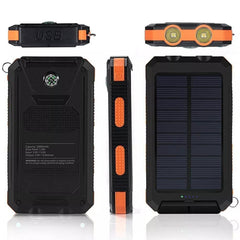 2024 Super 10000mAh USB Portable Charger Solar Power Bank For Cell Phone