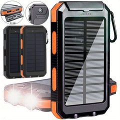 2024 Super 10000mAh USB Portable Charger Solar Power Bank For Cell Phone