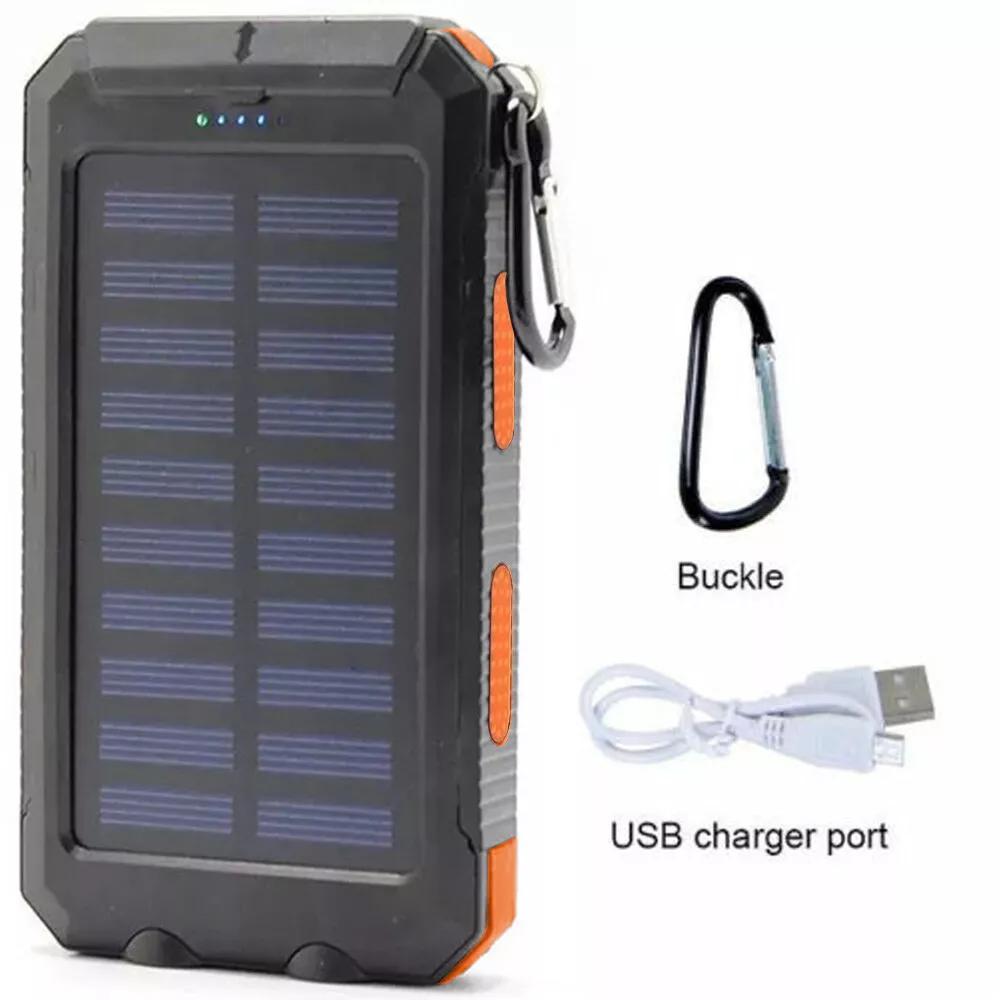 2024 Super 10000mAh USB Portable Charger Solar Power Bank For Cell Phone