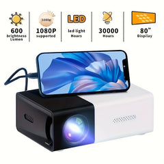 High Definition Portable Mini Projector: 3D Vision, Outdoor & Home Entertainment