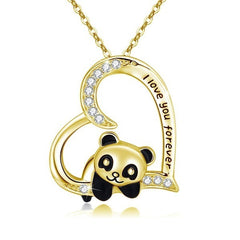 Collar con colgante de panda