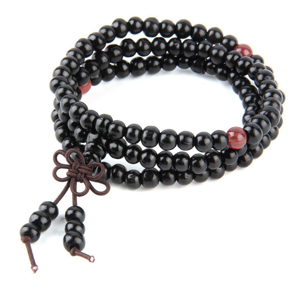 6mm Natural Sandalwood Buddhist Buddha Meditation 108 beads