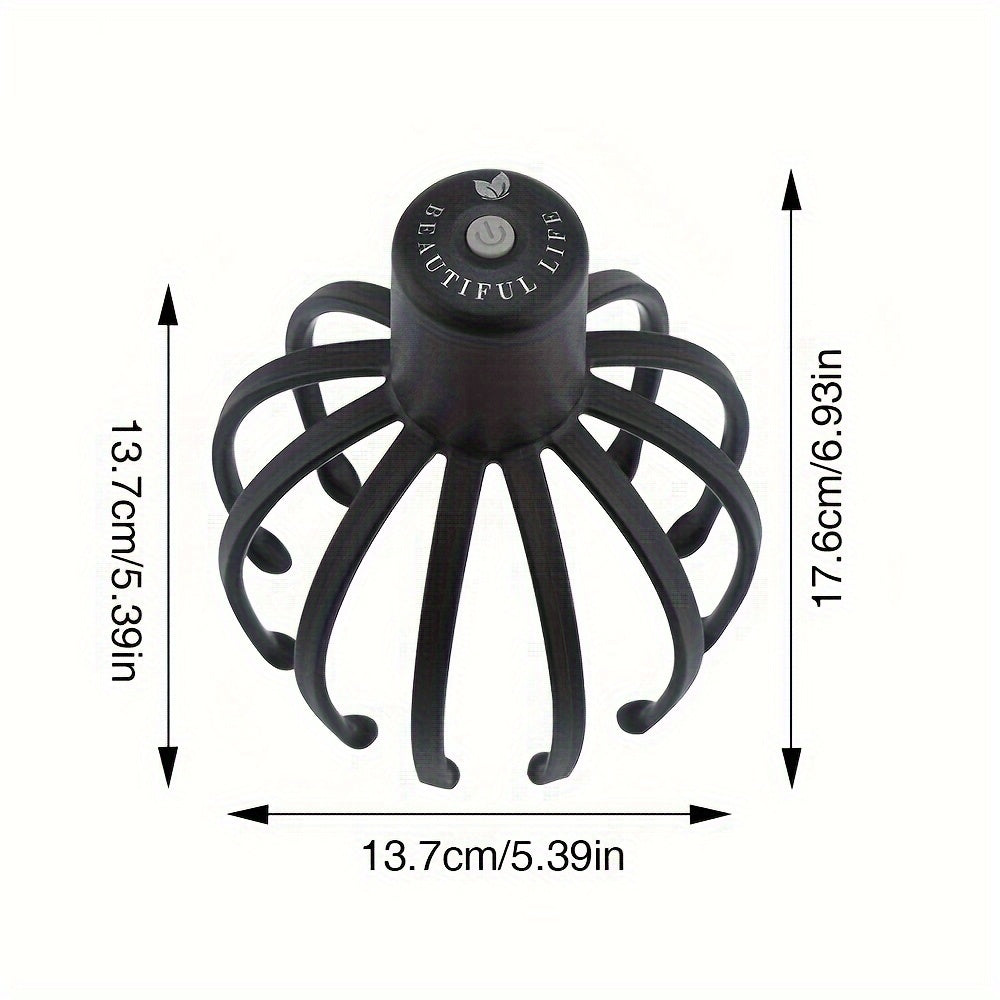 Electric Octopus Claw Shaped Scalp Massager, Portable USB Rechargeable Handheld Massager For Head Body Relaxing