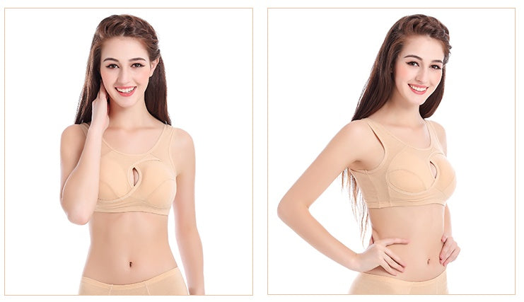 Sujetador deportivo de algodón con ajuste antiexpansión y antiflacidez