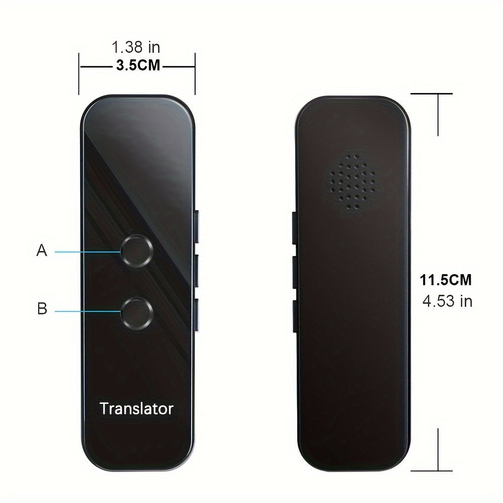 Portable Two-Way Language Translator with App Support for 137 Languages, High Accuracy for Travel, Business, and Learning