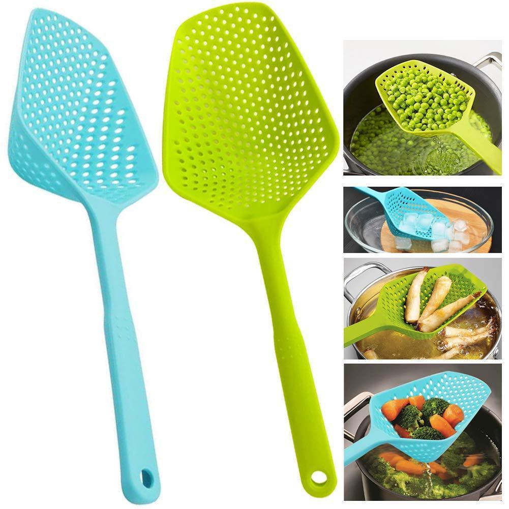 Colador de nailon, colador de cuchara grande, electrodomésticos de cocina, cuchara, pala, cuchara para sopa, filtro, herramientas de cocina, accesorios de cocina para el hogar
