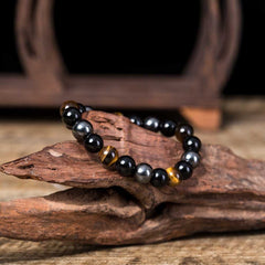 Pulsera de piedra de ojo de tigre Pulsera de piedra natural