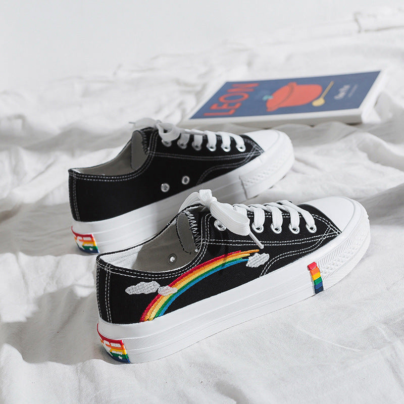 Fairy rainbow canvas shoes