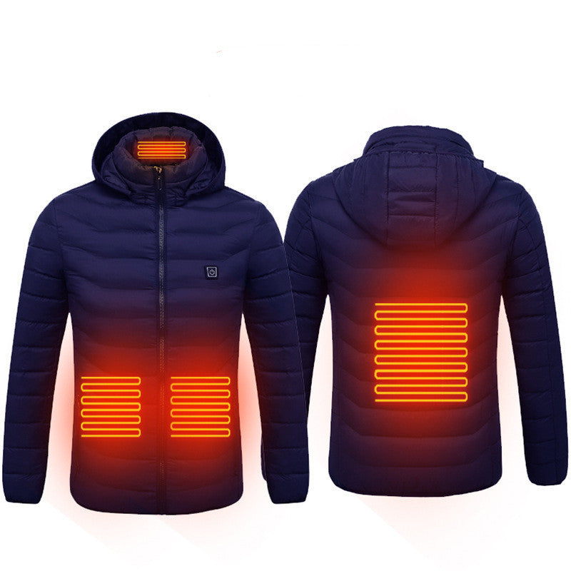 Neu Beheizte Jacke Mantel USB Elektrische Jacke Baumwolle Mantel Heizung Thermische Kleidung Heizung Weste