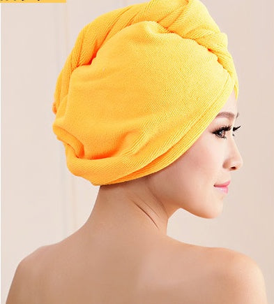 Gorro para secador de pelo para mujer, toalla absorbente para secar el cabello