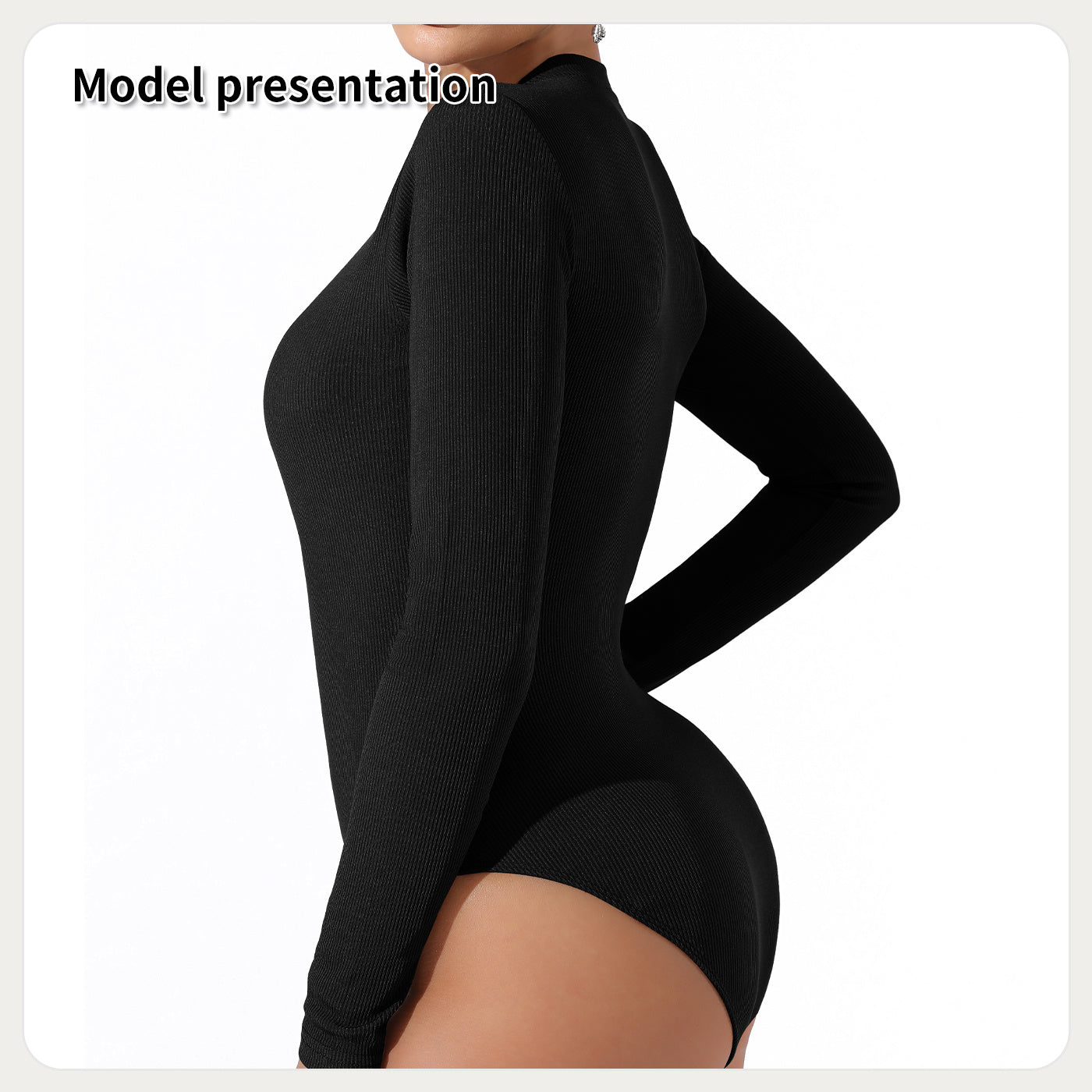 Women's Fashion Simple Solid Color Bodysuit