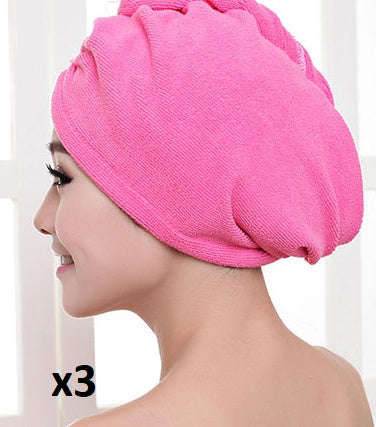 Gorro para secador de pelo para mujer, toalla absorbente para secar el cabello