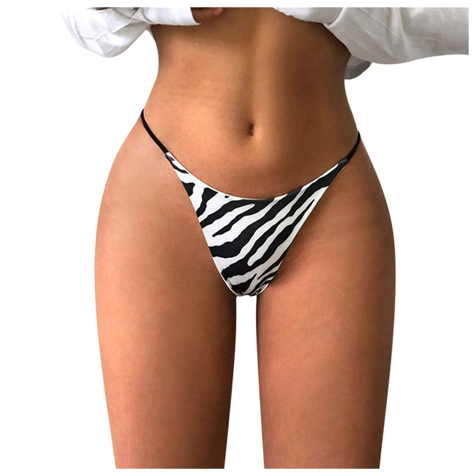 Leopard Zebra Print Women Panties Seamless Thongs Underwear G-String T-Back Low Waist Ladies Briefs Bikini Panties Tangas Mujer