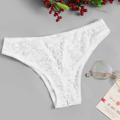 Lace Women Sexy Panties Underwear Transparent Thongs Low Waist Hollow Open Crotch Briefs Sexi Female Panty Erotic Lingerie трусы