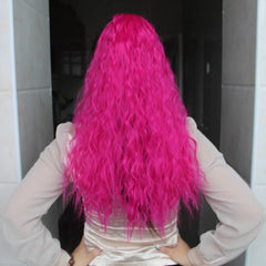 Jeedou Synthetic Long Kinky Curly Hair Ribbon Ponytail Extension Brown Blue Pink Purple Naturl Color Ponytails