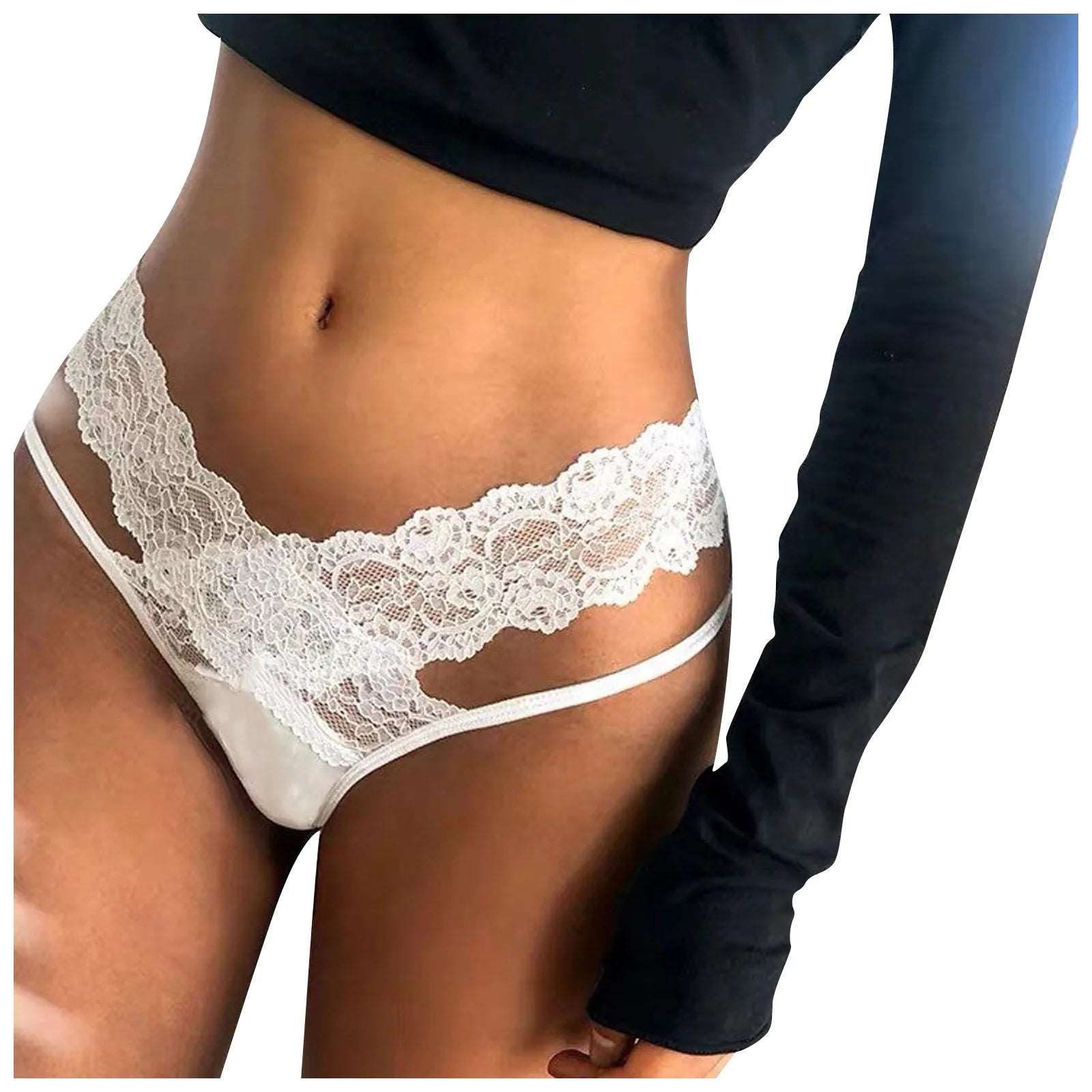 Hot Sexy Embroidery Briefs Soft Comfortable Elegant Lingerie For Ladies Sexy Comfortable Women's Underwear Crotchless Panties